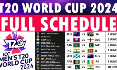 The Cricket World Cup Schedule